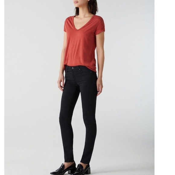 41. AG The Stilt Cigarette Leg Jeans in Medium Wash , Size 25 - Picture 2 of 16